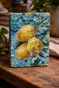 SUNLIT LEMONS - TEXTURED STILL LIFE ON WOOD