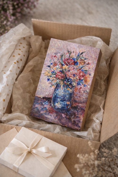 BLOOMING VASE - ORIGINAL FLORAL STILL LIFE PAINTING