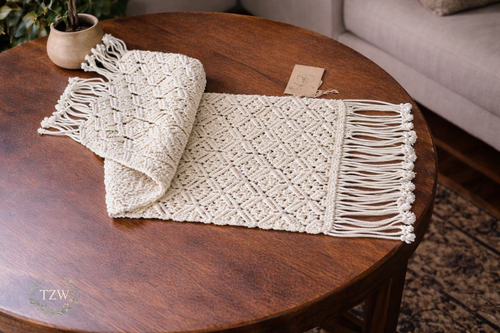 BOHO MACRAMÉ TABLE RUNNER