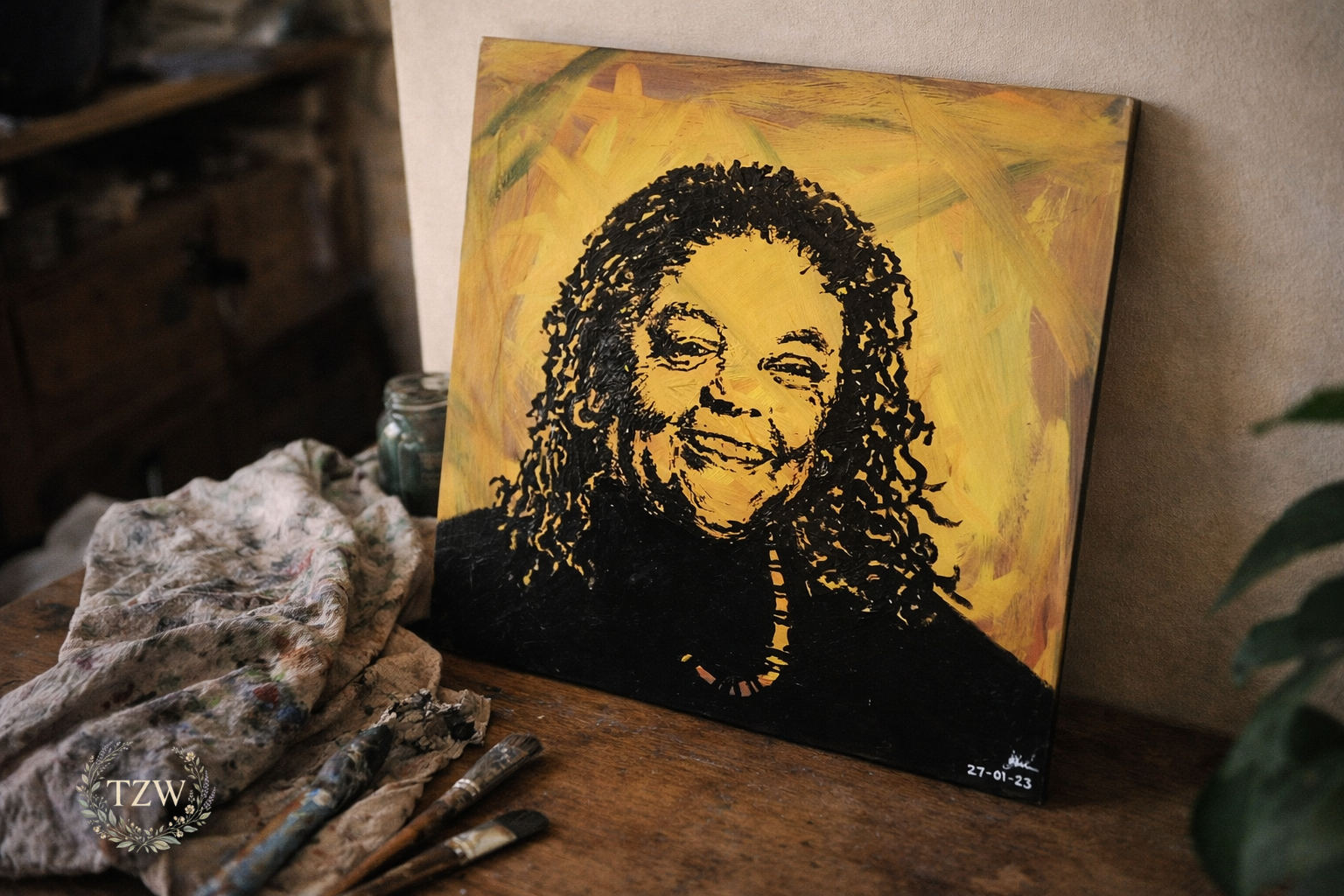 GOLDEN SOUL - ORIGINAL PORTRAIT ARTWORK