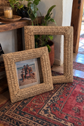 RUSTIC HANDWOVEN WALL FRAMES - NATURAL GRASS