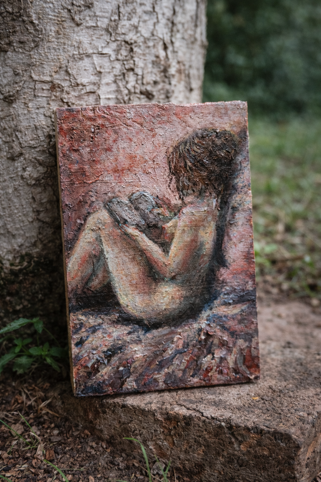 HELD IN STILLNESS - ORIGIONAL FIGURATIVE PAINTING
