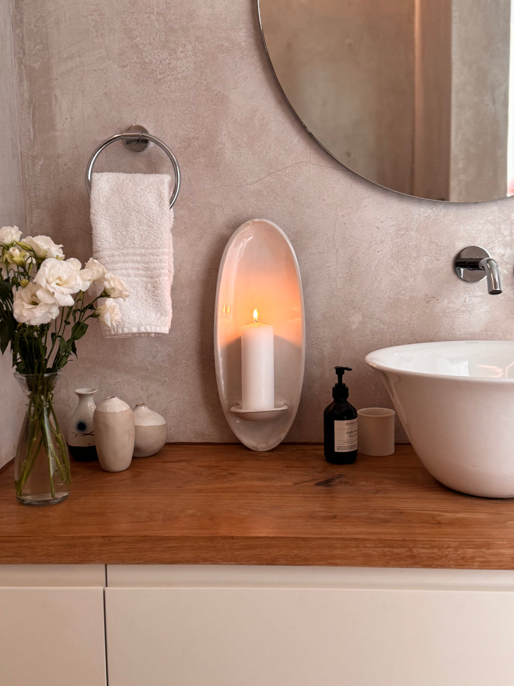 OVALO CANDLE WALL SCONCE