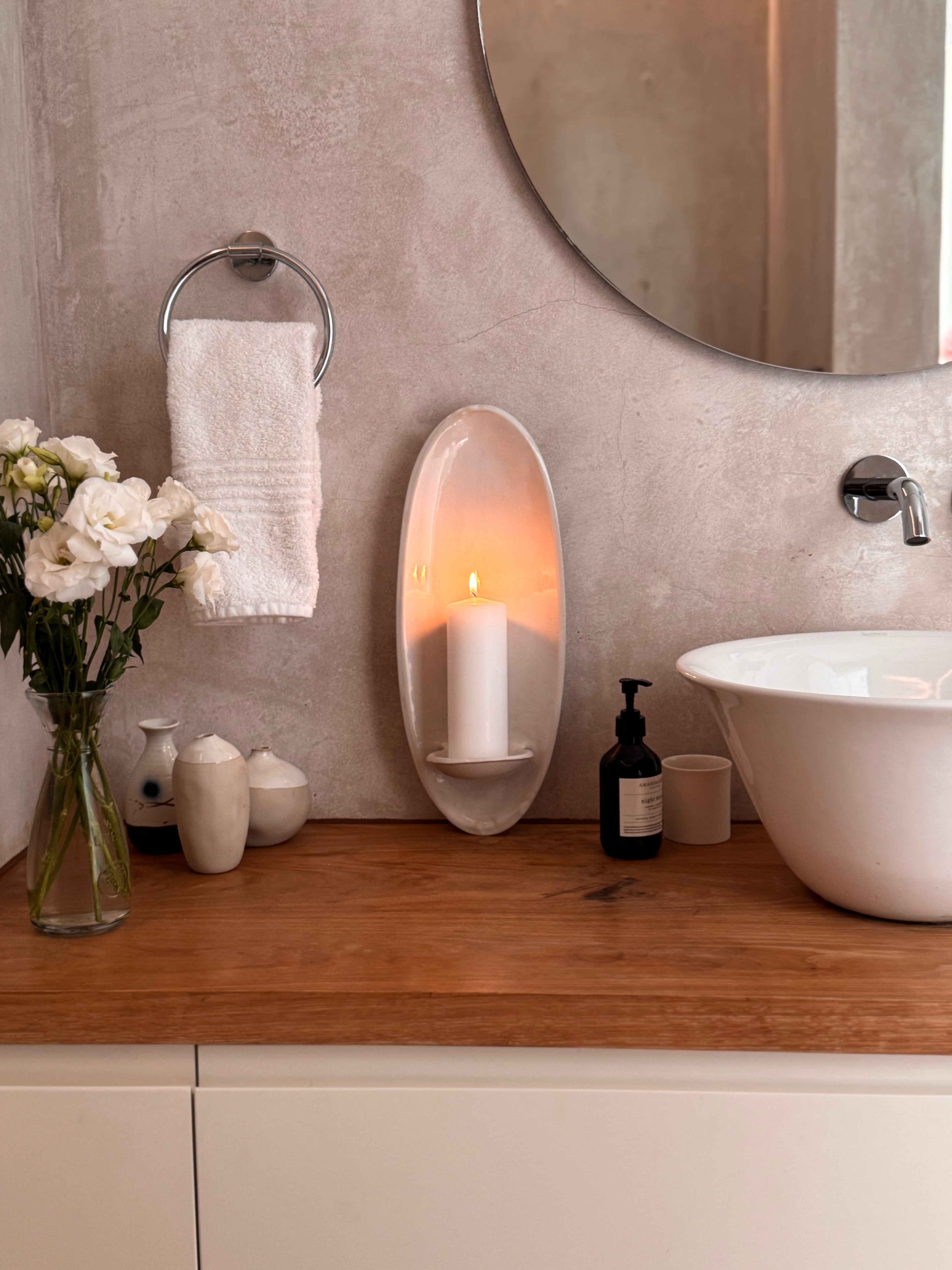 OVALO CANDLE WALL SCONCE