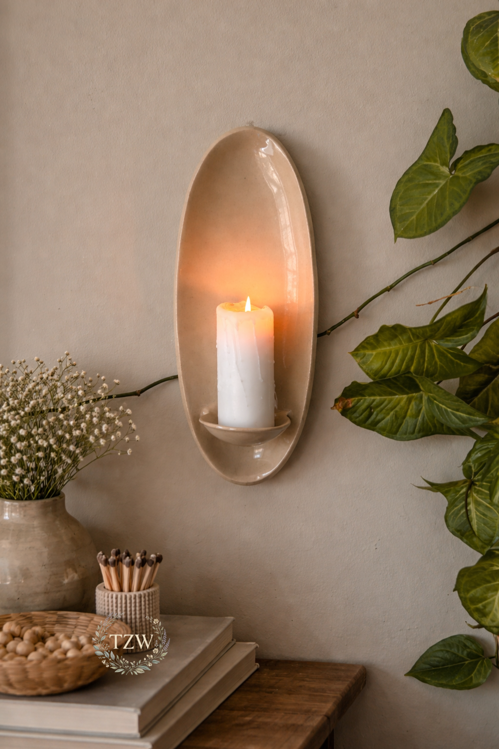 OVALO CANDLE WALL SCONCE