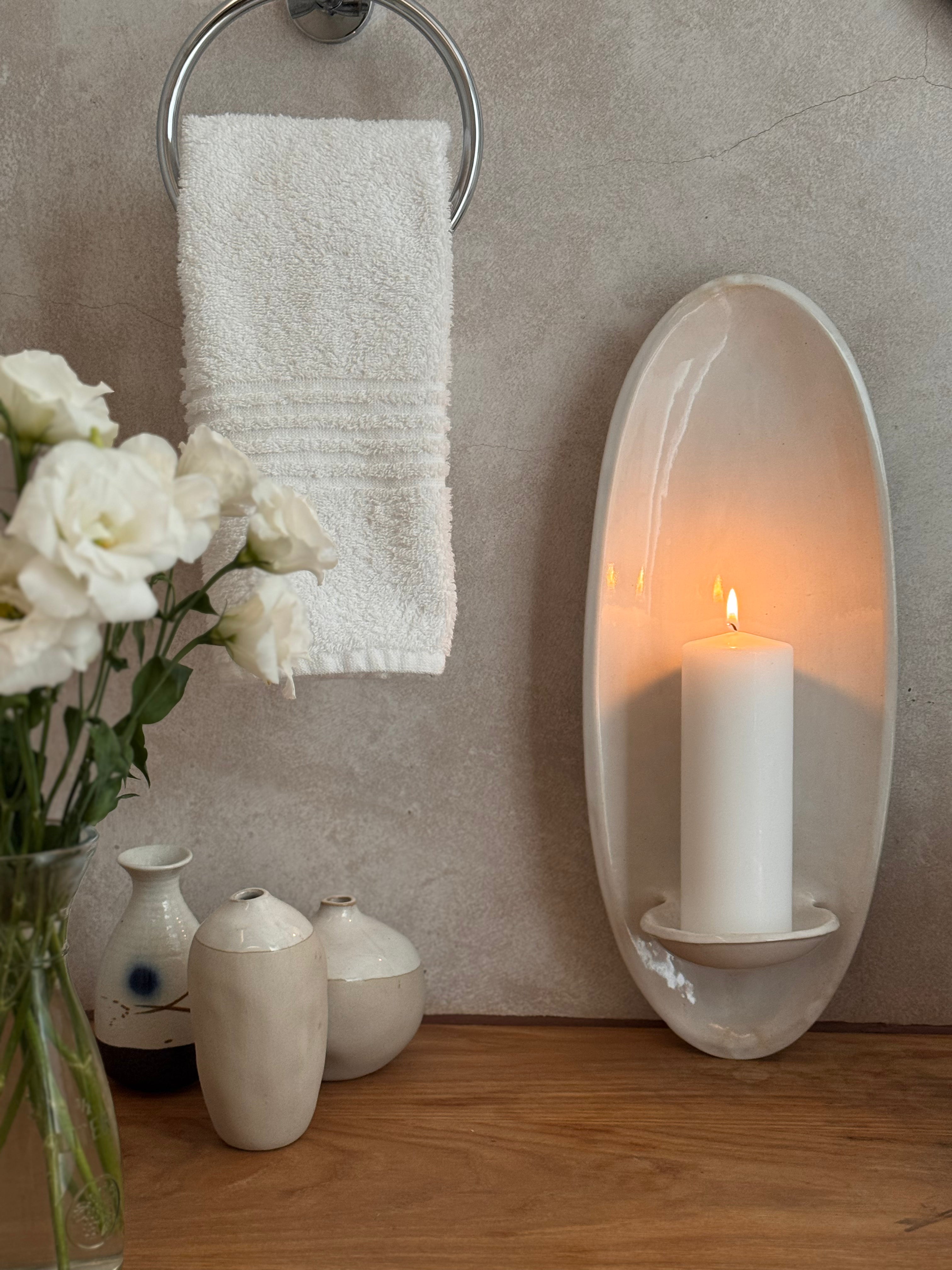 OVALO CANDLE WALL SCONCE