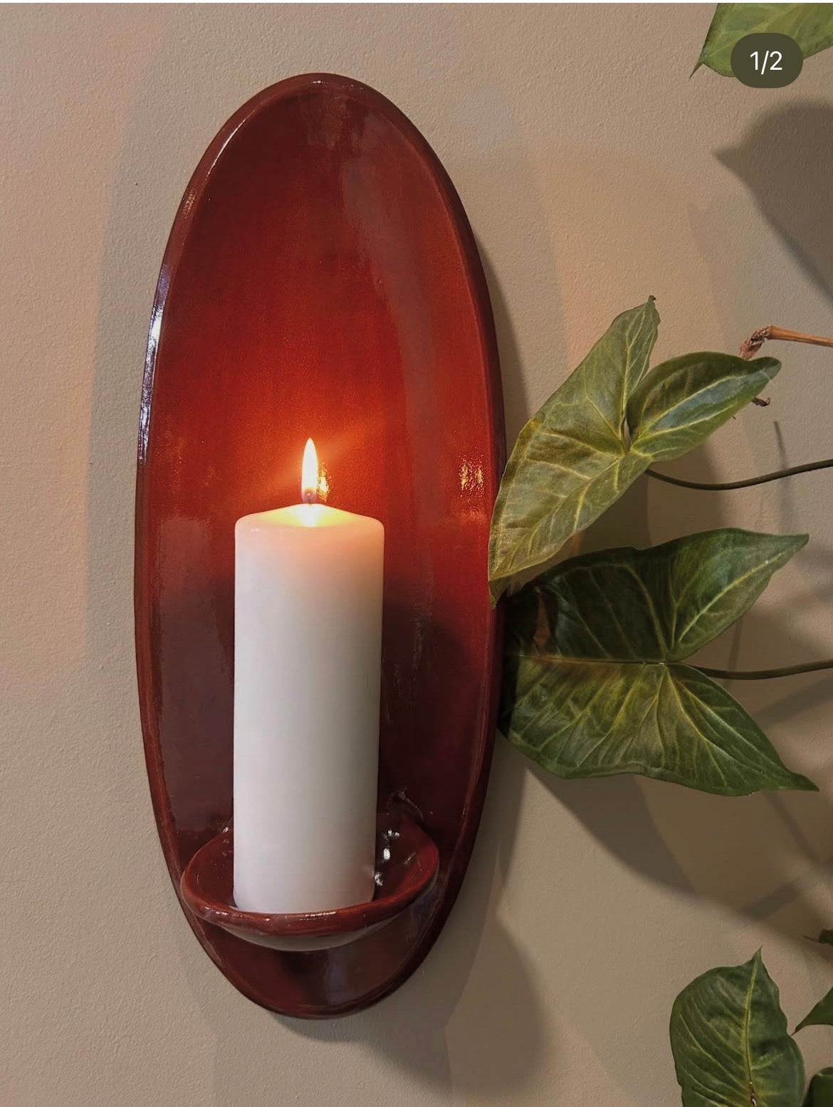 OVALO CANDLE WALL SCONCE