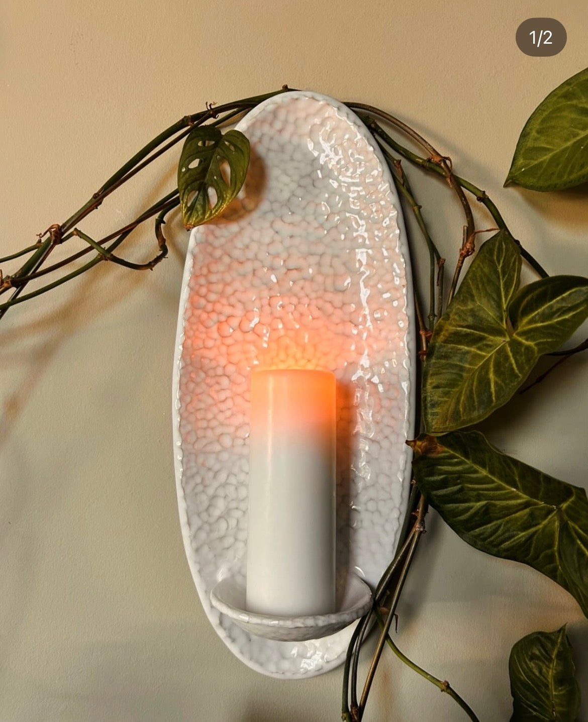 OVALO CANDLE WALL SCONCE