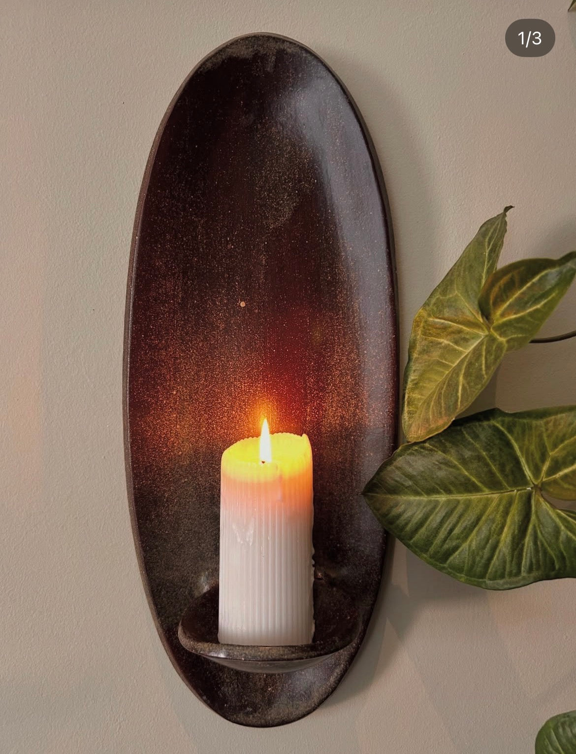 OVALO CANDLE WALL SCONCE